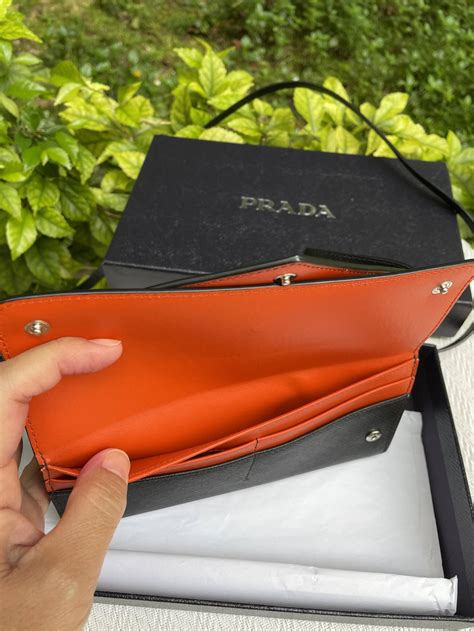 nordstrom prada wallet on chain|authentic prada wallet.